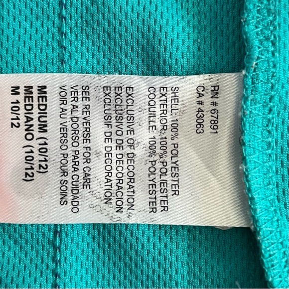 Charlotte Hornets Kemba Walker Adidas Teal NBA Youth Basketball Jersey - Picture 6 of 6